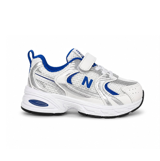 New Balance white and blue