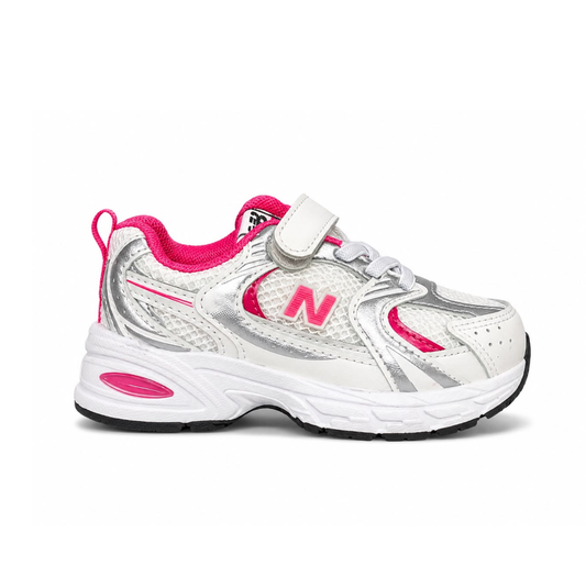 New Balance white and Pink