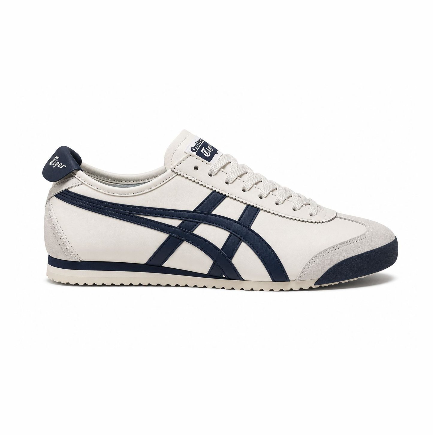 Tiger Onitsuka Mexico 66 "white navy blue side stripes"