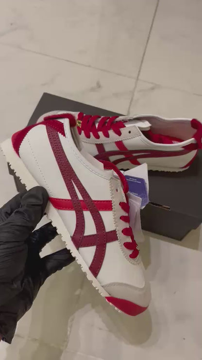 Tiger Onitsuka Mexico 66 "white with red stripes"