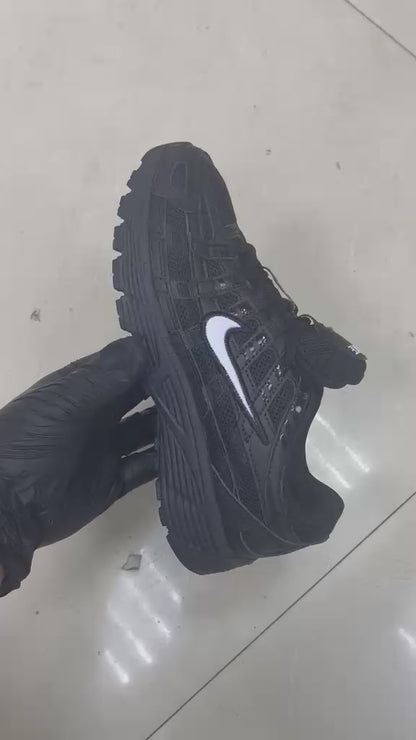 Nike P-6000 black with white Swoosh logo